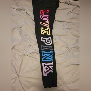 VS Pink Leggings Size Medium